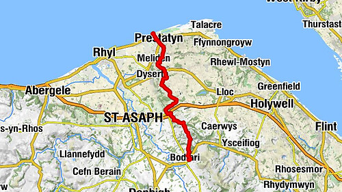 Bodfari - Moel-Y-Gaer - Cefn Du - Royal Victoria