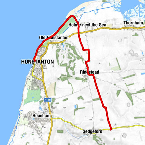 Littleport - Ringstead - Old Hunstanton - Hunstanton