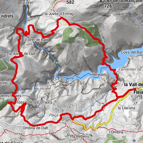 Fleix - la Vall de Laguar - Pas de la Biga - Benimaurell