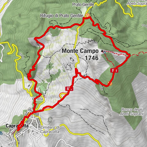 Capracotta - Rifugio di Prato Gentile - Fonte di Carovilli - Chiesa di Santa Lucia