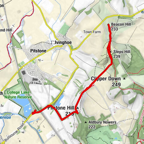 Pitstone - Pitstone Hill - Beacon Hill - Steps Hill