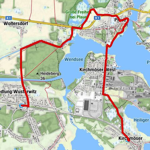 Kirchmöser - Brückenstube - Wusterwitz