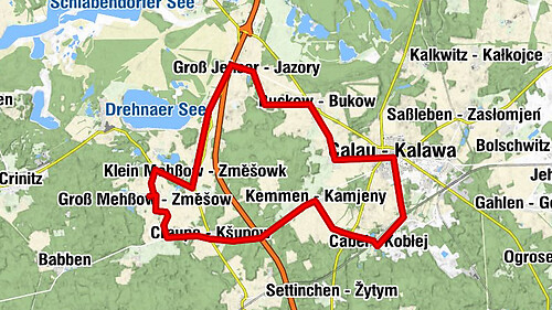 Calau - Silber-Berg - Dorfkirche - Stadtkirche