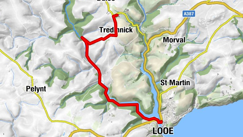 Duloe - Tredinnick - Looe - East Looe