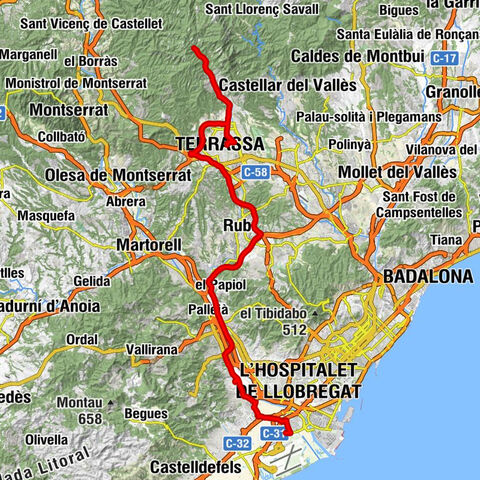 Terrassa - Santa Maria - Sant Miquel - Sant Jordi