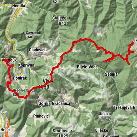 Grad Zenica - Vis - Lisote - Vranduk
