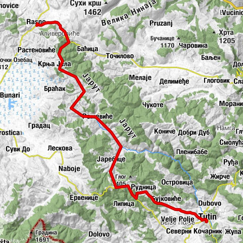 Расно - Аливеровиће - Девреч - Тутин