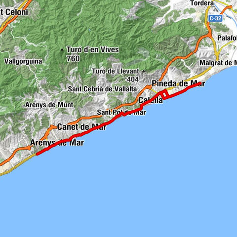 Pineda de Mar - Calella - Mare de Déu del Carme