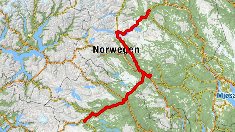 Skåbu - Rogne kyrkje - Tisleidalen kirke - Geilo