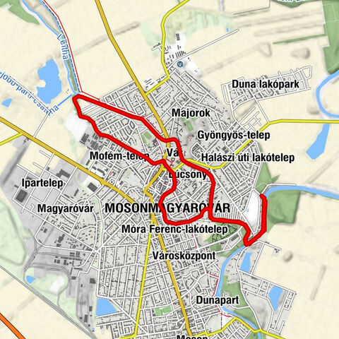 Mosonmagyaróvár - Károlyliget - Lajta lakókert