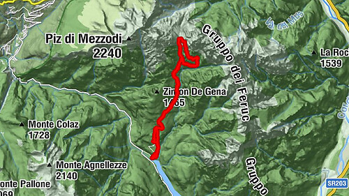Monti del Sole : Forcella Zana - Bivacco Valdo
