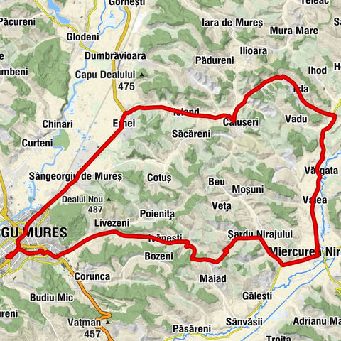 Târgu Mureș - Biserica Reformată Sângeorgiu de Mureș - Biserica Romano-Catolică - Biserica Reformată