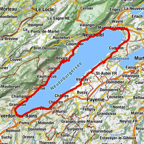 Gampelen - Rasthof Platanenhof - La Sauge - Eglise de Forel