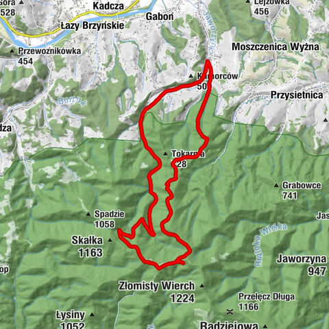 Skrudzina - Mała Przehyba - Przehyba - Wielka Przehyba