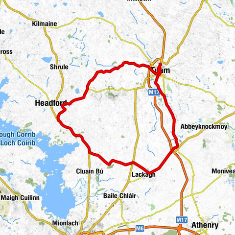 Tuam - Annagh Cross - Turloughmore - Caherlistrane