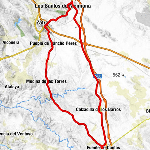 Zafra - Iglesia Evangélica de Zafra - Complejo restaurante Rogelio - Ermita de San Juan