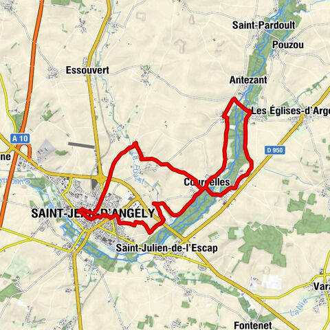 Saint-Jean-d'Angély - Courcelles - Petit-Garnaud - Garnaud