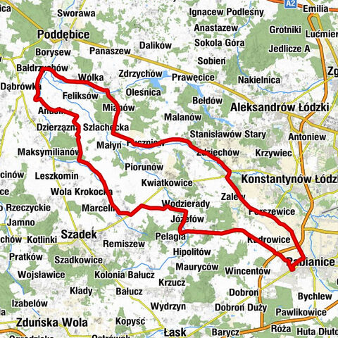 Pabianice - Kaplica św. Maksymiliana Kolbego - Kaplica św. Krzysztofa - Kościół św. Jana Chrzciciela