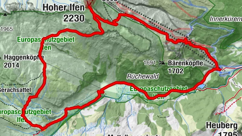 Mountain tour over the Hoher Ifen