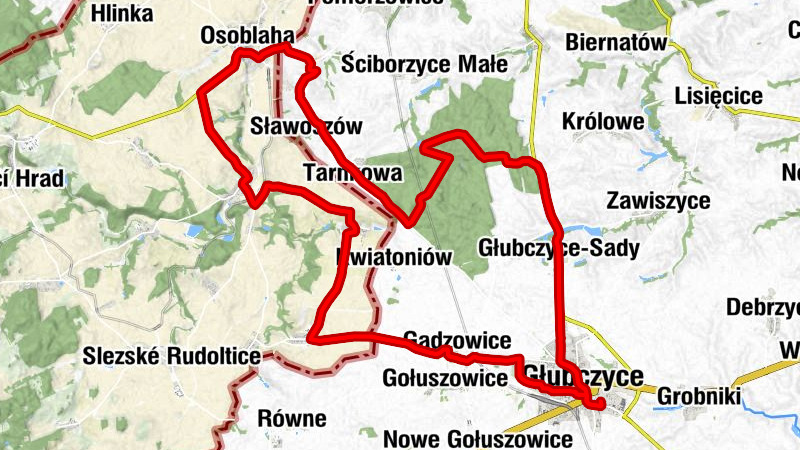 Głubczyce - sv. Antonína Paduánského (kaple) - Sv. Martina - Kościół pw. Narodzenia Najświętszej Maryi Panny