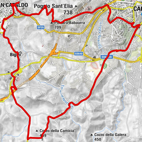 San Cataldo - Puntara Babaurra - Il Vecchio Mulino - Chiesa del Sacro Cuore di Gesù a Cozzo di NAro