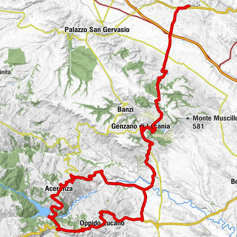 Spinazzola - Genzano di Lucania - Acerenza - Oppido Lucano