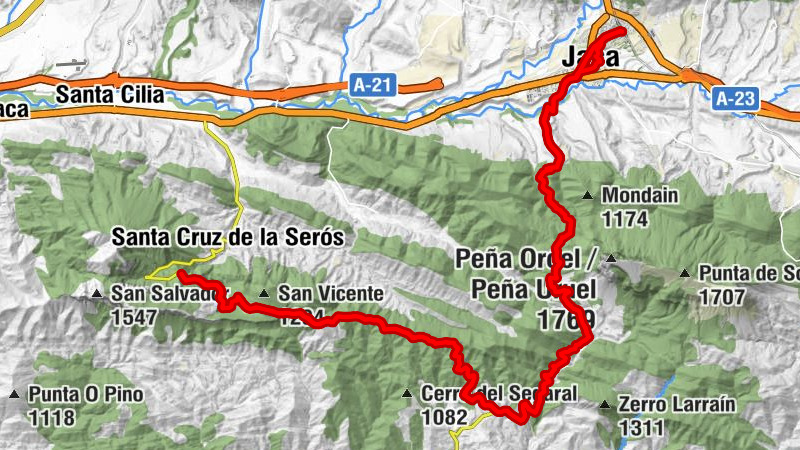 Jaca - Ruta Geológica Transpirenaica - San Juan de la Peña - Columpios Pº Constitución