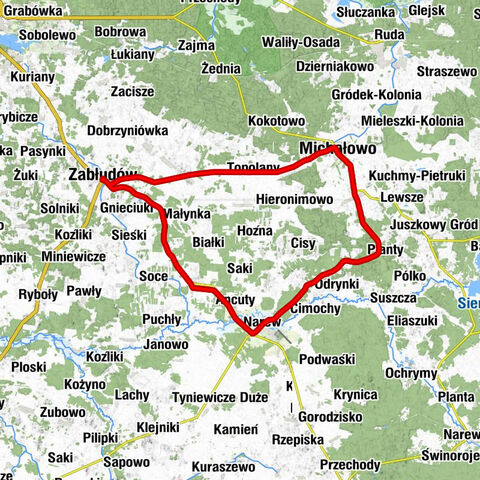 Zabłudów - Cerkiew pw. Zaśnięcia Najświętszej Maryi Panny - Cerkiew pw. Przemienienia Pańskiego - Cerkiew pw. Narodzenia św. Jana Chrzciciela