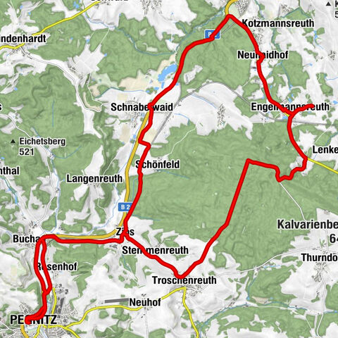 Sand - St. Matthias und Anna - Preunersfelder Rangen - Engelmannsreuth