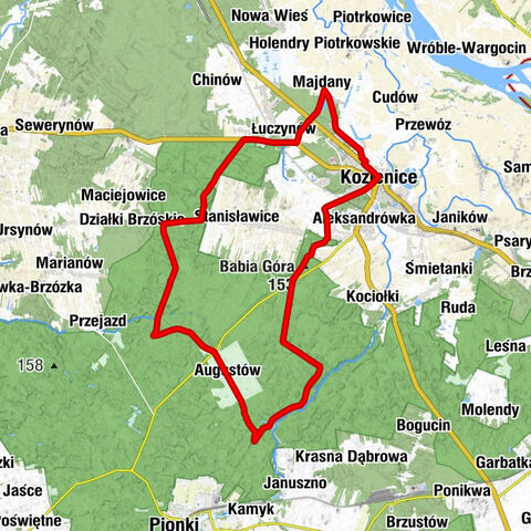 Kozienice - Borki - Babia Góra - Kościół pw. Świętego Augustyna