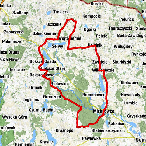 Trakiszki - Czarnoziemie - Wojtokiemie - Nowiniki