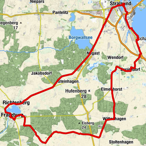 Buchholz - Franzburg - Kirche Franzburg - Sievertshagen