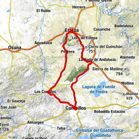 Estepa - Fuente de Santiago - Alamedilla - Campillos