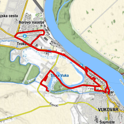 Dobra voda - Vukovar - Kapela Gospe od Hrasta - Crkva Svete Petke