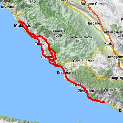 Ratac - Sv. Marija - crkva svetog Križa - crkva svetog Marka