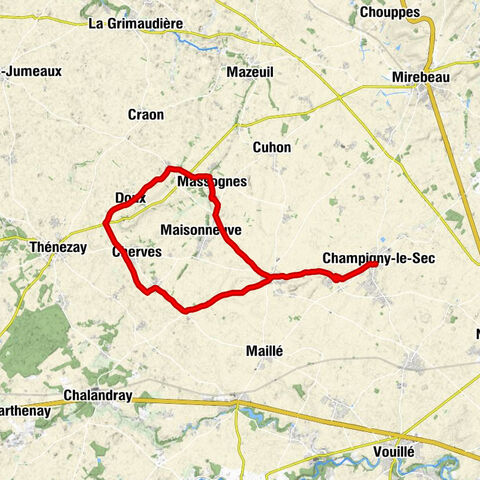 Champigny-le-Sec - Vouzailles - Le Pate - La Touche