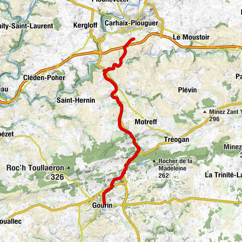 Gourin - Goasven - Pont Mouton - Kerflouz