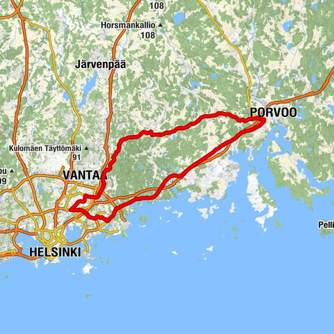 Pukinmäki - Rukoushuone - Sipoon vanha kirkko - Kuninkaanmäki