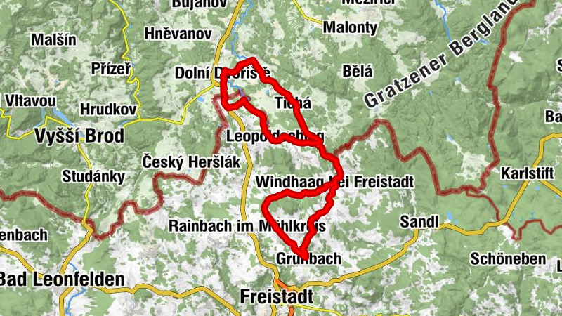 Pfarrkirche Leopoldschlag - Selský dvůr - Pfarrkirche Windhaag - Leopoldschlag