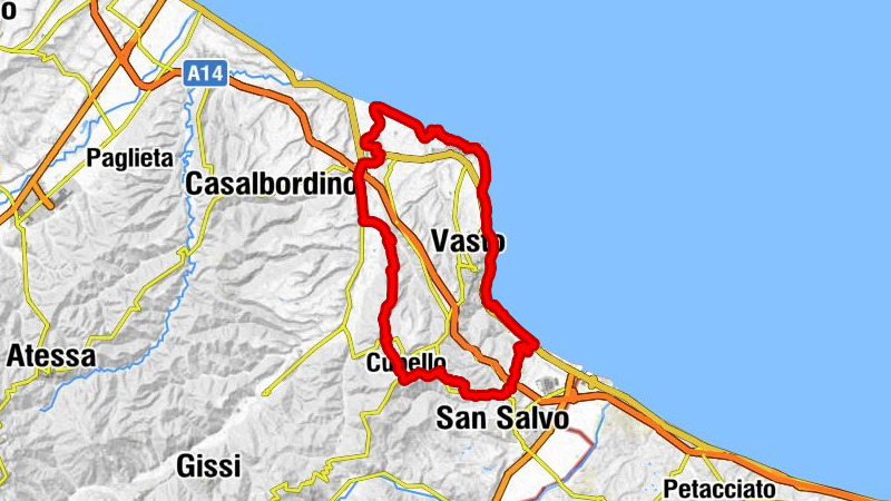 Vasto S.Salvo - Lo Chalet - Punta Aderci - San Tommaso