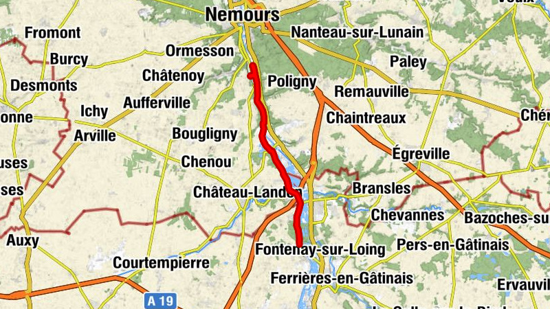 Bagneaux-sur-Loing - Moulin Foulon - Pont de Dordives