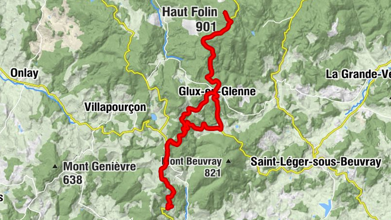 Villapourçon - Le Puits - Haut Folin - Col du Haut Folin