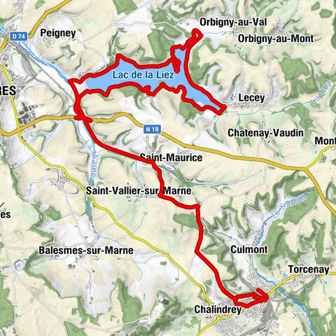 Culmont - Chalindrey - Derrière les Moulins - Saint-Maurice - Chatenay-Mâcheron
