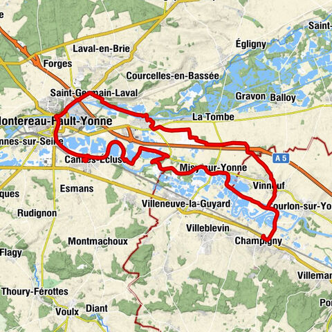 Aux Amis de la Route - Montereau-Fault-Yonne - Église Saint-Germain-de-Paris - Champigny
