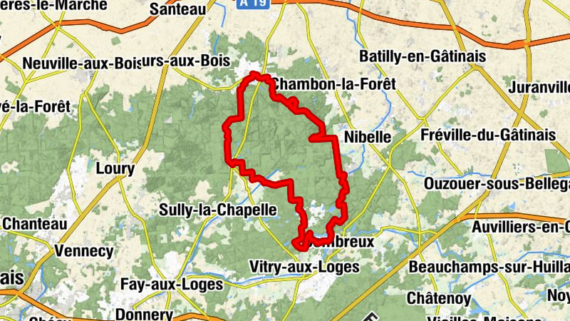 Courcy-aux-Loges - Le Loup Pendu - Ancienne Maison Forestière des Houssières - Église Saint-Prix et Saint-Loup