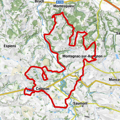 Calignac - Caillau - La Penchade - Montesquieu