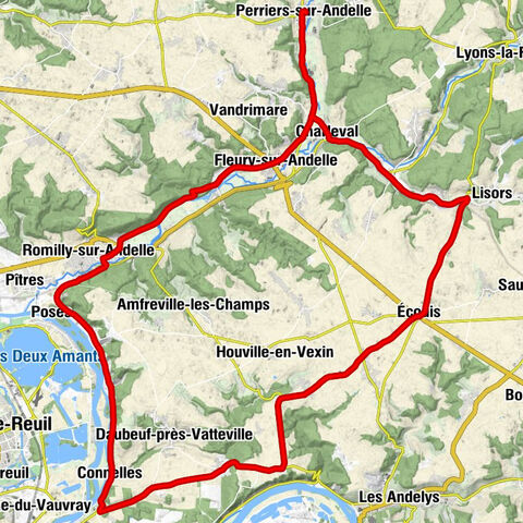 Perriers-sur-Andelle - Église Saint-Martin - Collégiale Notre-Dame-de-l'Assomption - Église Saint-Aubin