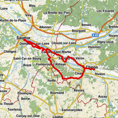 Chinon - Collégiale Saint-Martin - Église Saint-Aubin - Église Saint-Fiacre