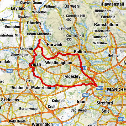 Adlington - Wigan - Warrington - Leigh