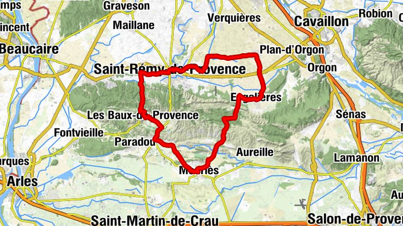 Mouriès - Église Saint-Laurent - Collégiale Saint-Martin - Col de la Vayède